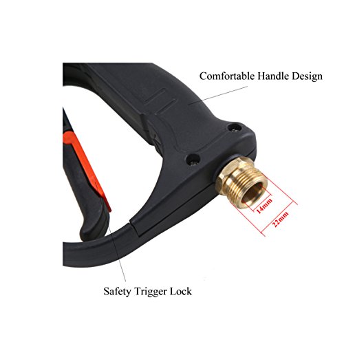 Tool Daily Pressure Washer Gun 3600 PSI with Multi-Flow Nozzle, Adjustable 4.0mm Orifice 45 Inch - Thumbnail 2