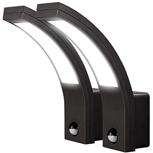 Lunartec 2 appliques LED dextérieur 1100 lm avec détecteur de mouvement PIR