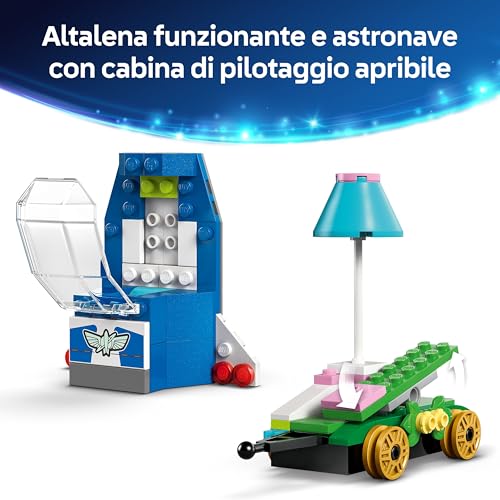 | Disney e Pixar Toy Story: Treno e Auto RC Celebrativi Giocattolo - con le Minifigure di Woody, Buzz Lightyear, Jessie e Bo Peep - Regalo di Compleanno per Bambini e Bambine da 4 Anni - 43264 - Lego - Immagine 5