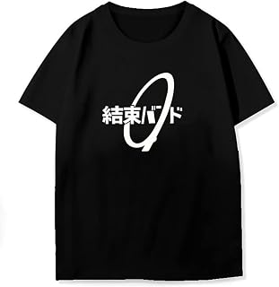 [DOKIDOKIICOS] ぼっち・ざ・ろっく Tシャツ 結束バンド コスプレ衣装 半袖 コットン 後藤ひとり 伊地知虹夏 山田リョウ 喜多郁代 丸首 綿100% シャツ 夏服 日常服 記念シャツ 軽い 柔らかい 快適 男女兼用