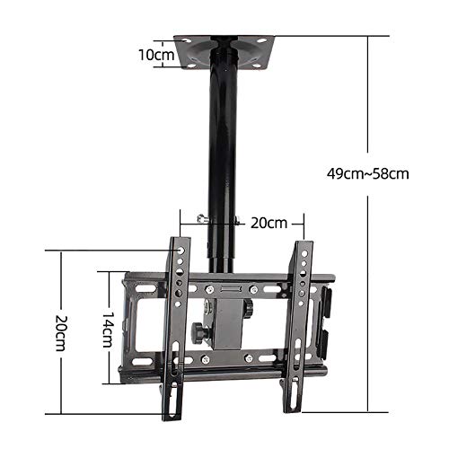 Support TV orientable à 360° avec inclinaison variable pour petits écrans - 3