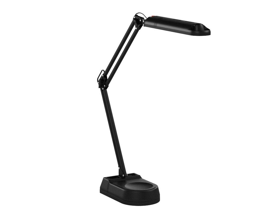MAUL Lampa Stołowa Led MAULatlantic, Lampa Led z Podstawką, 6500 K, Metalowe Ramię, Lampa Stołowa na Biurko, do Biura, Warsztatu, Domowego Biura, Znaku Gs, Elastyczne Obracanie i Przechylanie, 860