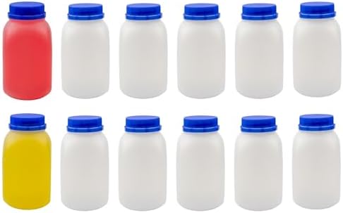 Cornucopia Brands 12-Pack of 8-Ounce Plastic Milk Bottles, BPA-Fr...