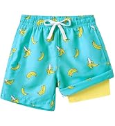westwolf Boys Swim Trunks with Compression Liner Toddler Boys Swim Shorts Boxer Brief Board Short...