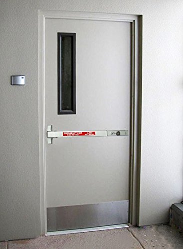 Dynasty Hardware Commercial Door Push Bar Panic Exit Device With Alarm Sprayed Aluminum #TOP1