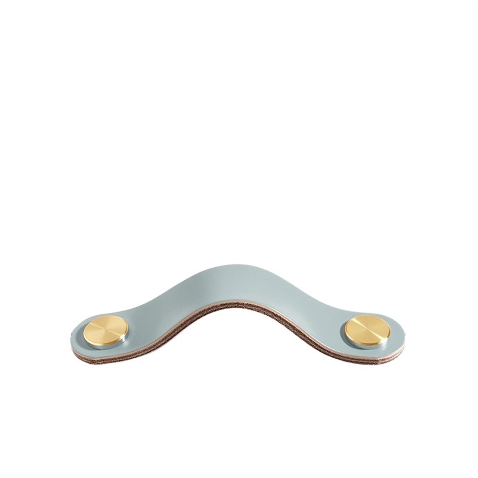 CQAHDSEVF Leather Drawer Pulls, Leather Cabinet Handles Multicolor(Blue 96mm)