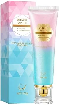 Niacinamide Whitening Toothpaste - Brightening, Stain Removal, Freshening Breath Whitens Teeth, Protects Tooth Enamel, Freshens Breath 24 Hours 3.53oz.