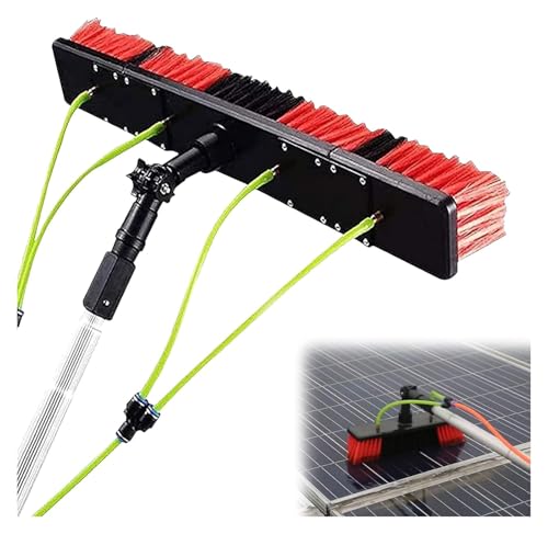 Perche télescopique nettoyage de 6m avec brosse alimentée en eau pour vitres et panneaux solaires