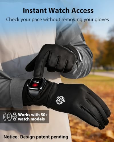 Prime Members: Pixel Panda Running Gloves w/ Smartwatch Window & Reflective Strips - image 2