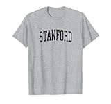 Stanford California CA Vintage Athletic Sports Diseño Negro Camiseta