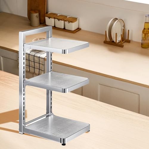 Ronyme Pot Rack for Pans And Pots, Storage Solution for Kitchen Countertop, 3 Tier - Image 3