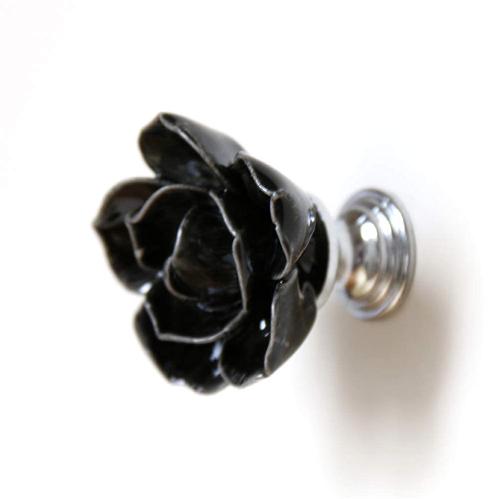 Black & Whte Ceramc Knobs Ktchen Cabnet Drawer Knobs - Etsy