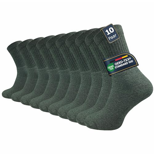 Produktfoto von GAWILO Army- und Jagdsocken Herren & Damen (10 Paar) | Arbeitssocken mit verstärktem Frotteefuß | Freizeitsocken mit…