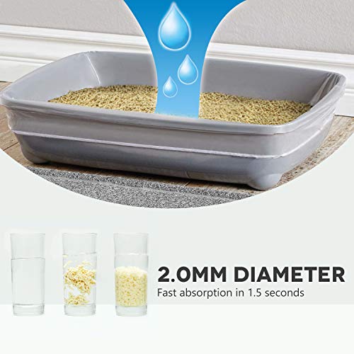 petnf Tofu Cat Litter Natural Cat Litter Flushable Cat Litter Clumping Plant Cat Litter Ultra Odor Control Cat Litter Dust Free Low Tracking Cat Litter Biodegradable Pellets Multi-Cat