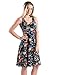 TAM WARE Womens Casual Fit and Flare Floral Sleeveless Dress TWCWD054-DNAVY-US M
