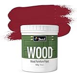 DWIL Matte Finish Furniture Paint - 16 Oz Wood Paint for Cabinets, Doors, Tables, and Dressers Refinishing - Water-Based, Non-Toxic & Odorless, Easy to Apply(Sweet Cherry Red)-Without Tools