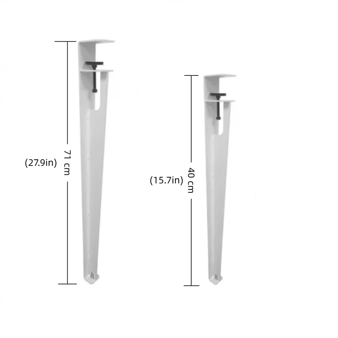 Tischklemmbeine Stanzfreie Tischbeinhalterungen Verstellbare FD-Esstischbeine DIY Büro Holz Couchtisch Beweglicher Verstellbarer Schreibtisch (40cm / Rot 4er Pack)