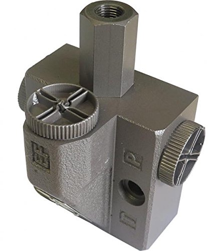 Valvola prioritaria HMPVLS80_7B, 80 l/min, precarico a molla 7 bar, costruzione tubazioni