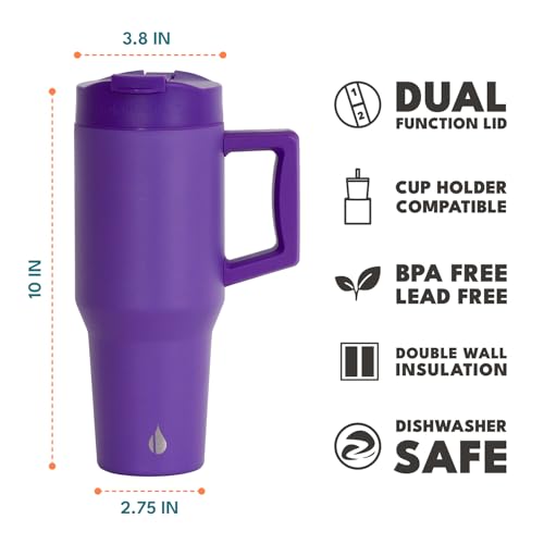 Image of Elemental 100% Leak Proof 32oz Tumbler with Handle & Straw Travel Mug