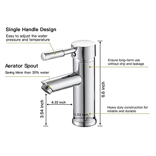 Grifo de baño cromado negro monomando mod 2236 con agua fría y caliente 4