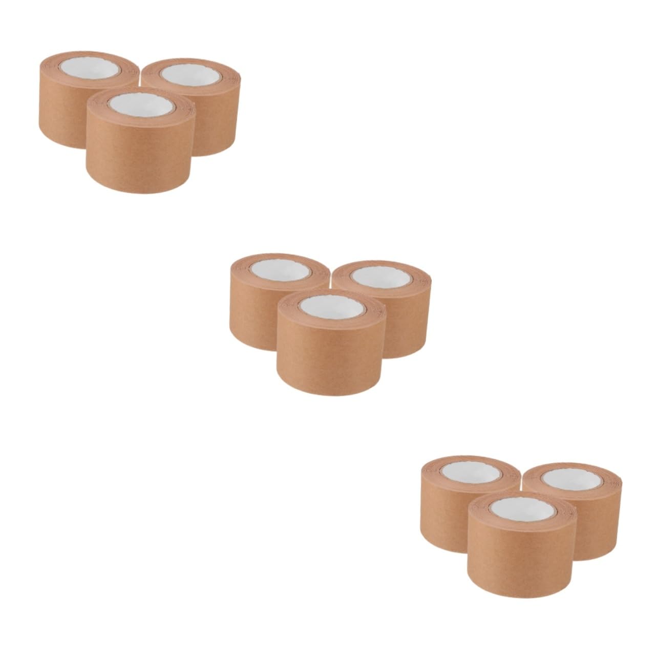 NUOBESTY 3 Set Nastro in Carta Kraft Nastro Per Cornici Adesivo Kraft Adesivo Carta Adesivo Scrivibile Da Imballo Per La Spedizione Spesso 3 * 3