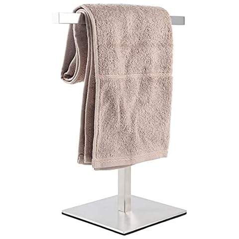 Bathroom Hand Towel Holder Stand，T-Shape Hand Towel Holder Stand SUS304 Stainless Steel for Bathroom，Kitchen or Vanity Countertop Cover