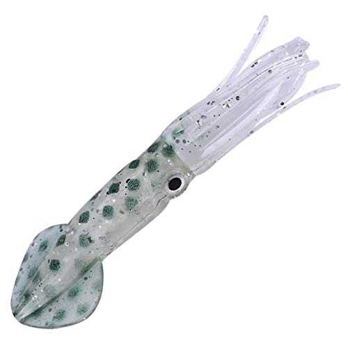 10 peças iscas de pesca iscas de lula artificial biônica polvo iscas luminosas macias isca de camarã