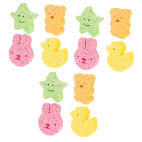 Éponges de bain pour bébé Beavorty douces et lisses pour la toilette des enfants, lot de 3