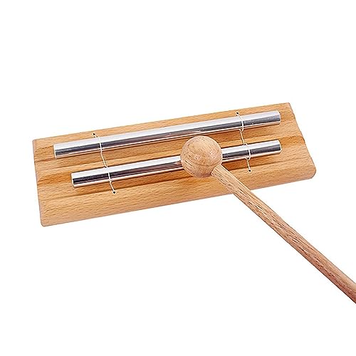 Mindful Chime, Mindfulness Hand Bell | Sino responsivo para aula com martelo madeira, relaxamento Mi