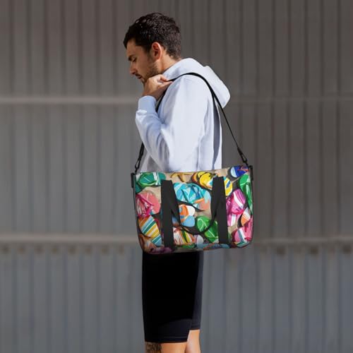 Sac de sport pliable et sac de voyage noir | Modèle mixte One Size - 2