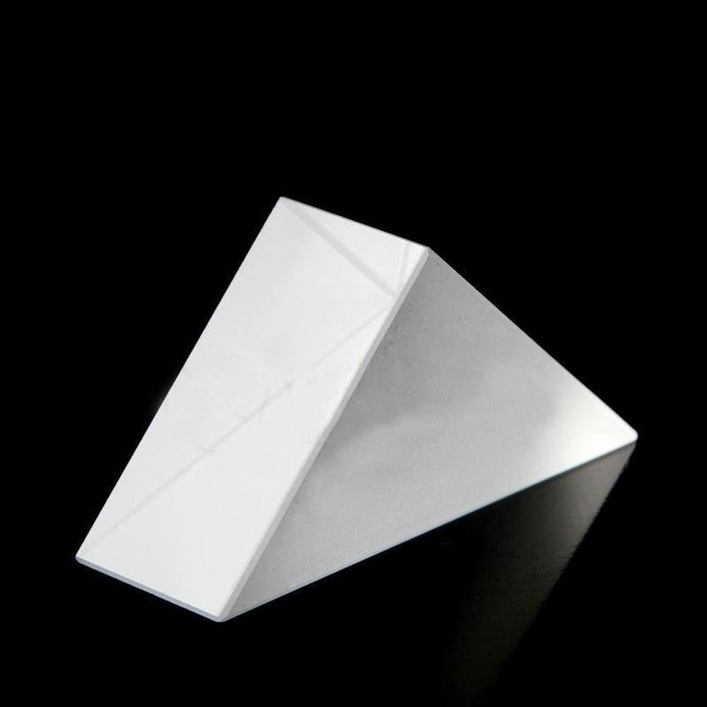 20x20x10mm Optical Glass Triangular Lsosceles Right Angle K9 Prism Lens Light Spectrum Physics Optics