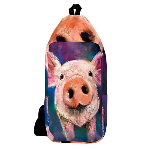 Mochila cruzada de hombro ideal para viajes ligeros y rutas de senderismo