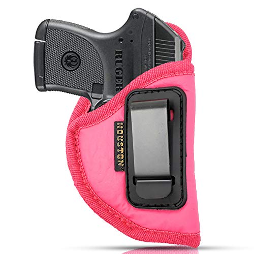 IWB Woman Pink Gun Holster - Houston - ECO LEATHER Concealed Carry Soft