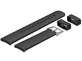 RuenTech For Garmin Forerunner 645 Replacement Band(20MM Width) Silicone Watch Band Strap For Garmin Forerunner 645/645 Music GPS Running Watch (Black)