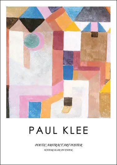 Tableau Paul Klee pour salon chic et architecture colorée