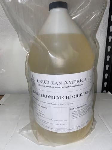 Benzalkonium Chloride - BKC 80% - alkyldimethylbenzylammonium Chloride (ADBAC) - Made in USA - Size: 2 Gallons