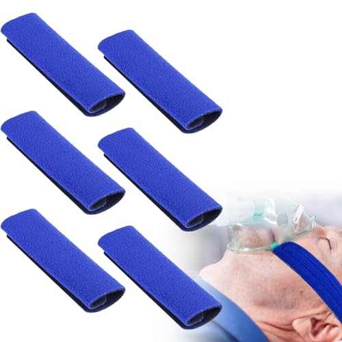 XIZAO Fundas de correa CPAP universal almohadillas faciales CPAP almohadillas de confort para correa de 6 piezas