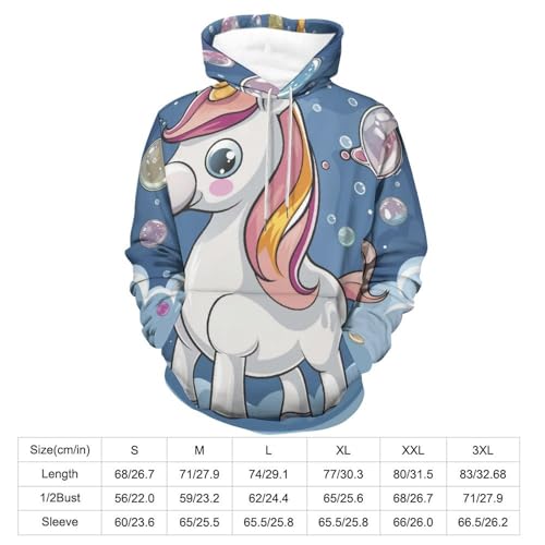 Sweatshirt licorne pullover taille S le cadeau original pour homme et femme passionnés - 3