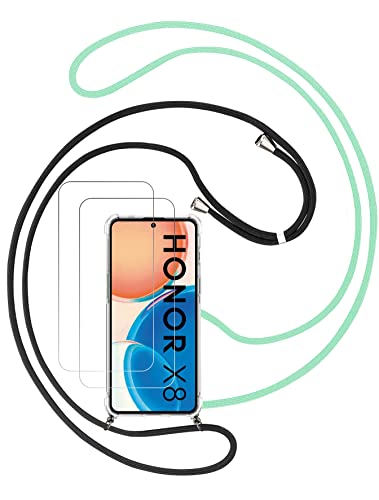 Cover con Cordino per HONOR X8 (6,7), 2 Pezzi di