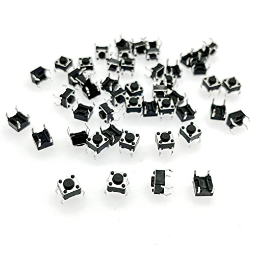 50 Interruttori Tattili 4 Pin - 12mm, Pulsante Nero, Per PCB E Progetti Elettronici - Foto 9