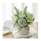 Photo Gallery tistik fiori di ortensia finti con vaso in ceramica, piccole piante di fiori artificiali in vaso per tavolo, libreria, soggiorno, festa, arredamento per la casa Photo Gallery tistik fiori di ortensia finti con vaso in ceramica, piccole piante di fiori artificiali in vaso per tavolo, libreria, soggiorno, festa, arredamento per la casa