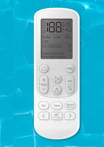Image of 7-SAT Compatible with Samsung Split Inverter AC Remote Suitable for Split & Window Model-AC-144 (Come with 2 AAA Batteries)