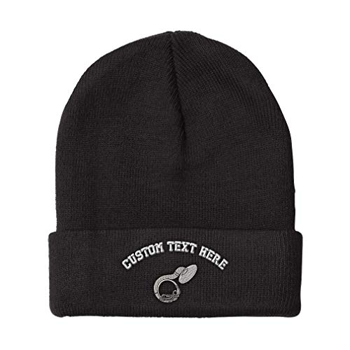 Custom Beanies for Men Sousaphone Music A Embroidery General Music Sousaphone Music #1 Winter Hats for Women Acrylic Skull Cap 1 Size Black Personalized Text Here