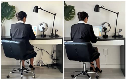 Sleek Socket Original & Patented Ultra-Thin Outlet Concealer with Cord Concealer Kit, Flat Extension Cord with Multi Outlets Surge Protector Power Strip, Ideal for Home Office and Home Theater