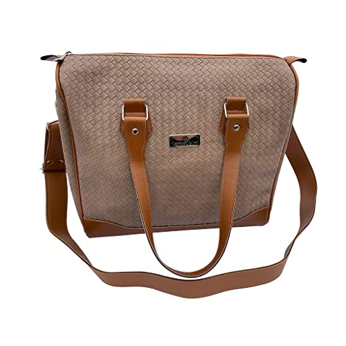 Kit Organizador em Vinil Trançada Marrom