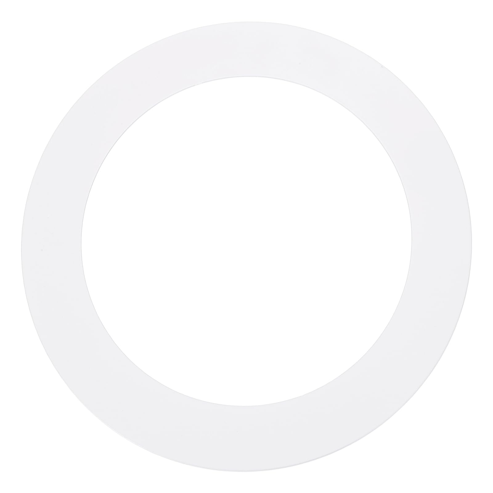 sourcing map Goof Rings for 7" Recessed Lights, 7" ID 8.7" OD Steel Flat Goof Trim Ring Can Light Cover Plate Flush Mount Can Converter for Ceiling Wall Hole Decorative, Matte White