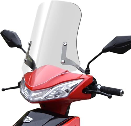 スクーター 原付 風防 ウインドスクリーン ウインドシールド バイク 風防 風除け オートバイ汎用 なボルトオン 虫除け 雨除け 簡単取付 バイク オートバイ 汎用 安定感 厚さ4mm (間隔32cm〜36cm) (間隔38cm〜42cm)