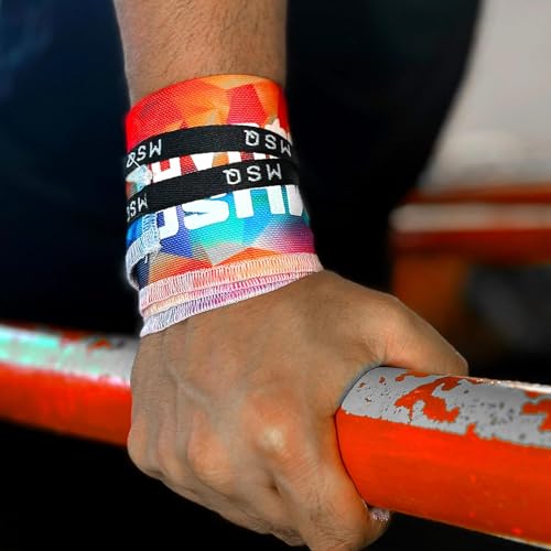 Image of Wrist Wraps for Calisthenics & Weightlifting - Heavy Duty Wrist Support & Stability (Chromatic Burst)