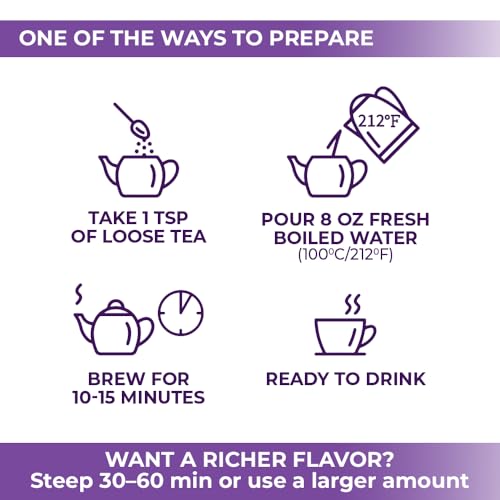 Image of 40 Bags Dried Eyebright Herb Tea Eyesight (Euphrasia) Eyebright Dried Herbal Tea - 40 Count 1.5 g Bags