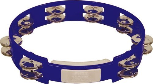 RhythmTech TC4040 10-Inch True Colors Tambourine, Cobalt Blue - //coolthings.us